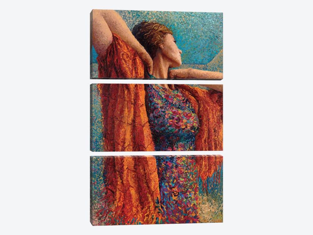 Miss Gibbons And The Scarf by Iris Scott 3-piece Canvas Print