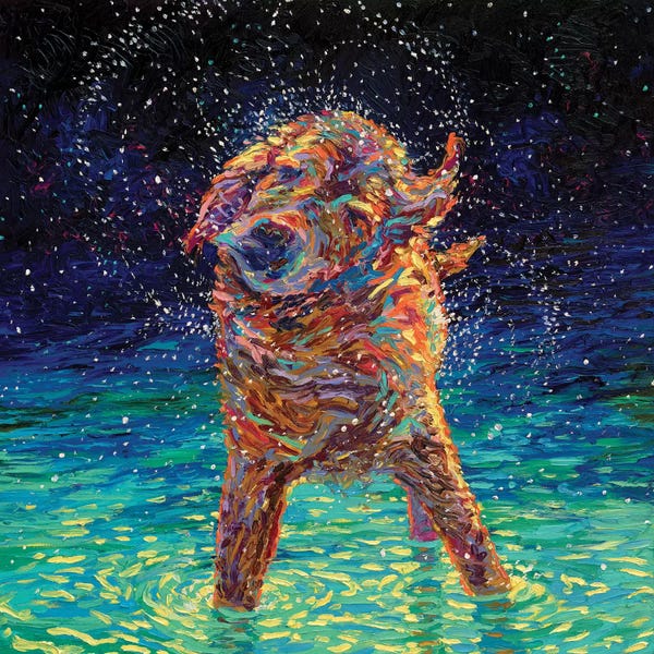 Wall Art: Moonlight Swim by Iris Scott