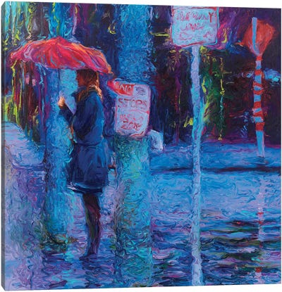 No Stops In Freemont Canvas Art Print - Rain Art