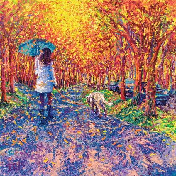 Umbrellas: Windy White Coats by Iris Scott