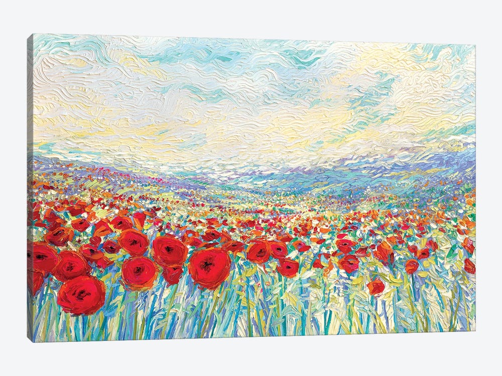 Poppies Of Oz by Iris Scott 1-piece Canvas Print