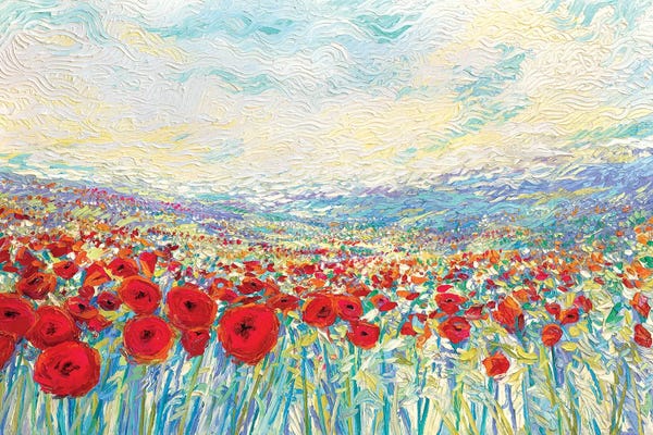 Large Wall Art & Big Canvas Prints: Poppies Of Oz by Iris Scott