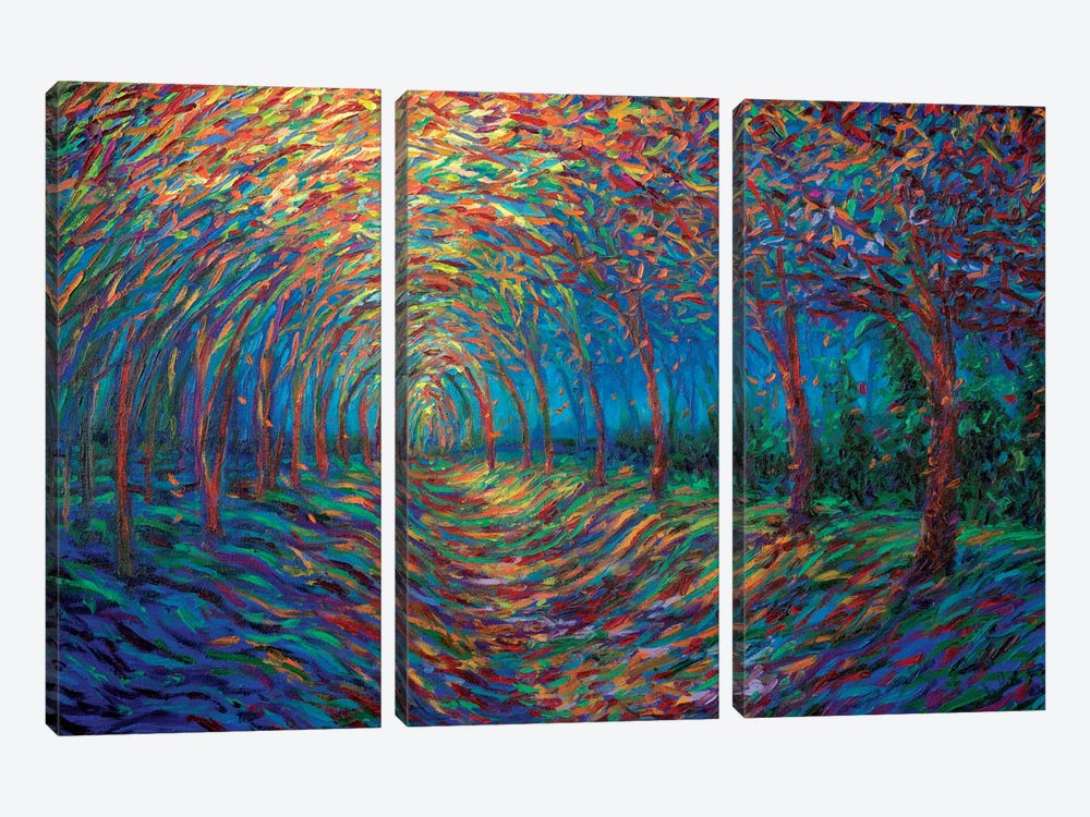 House Of Moon And Trees by Iris Scott 3-piece Canvas Art
