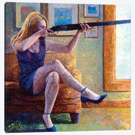 Claire's Gun Canvas Print #IRS14} by Iris Scott Canvas Art Print