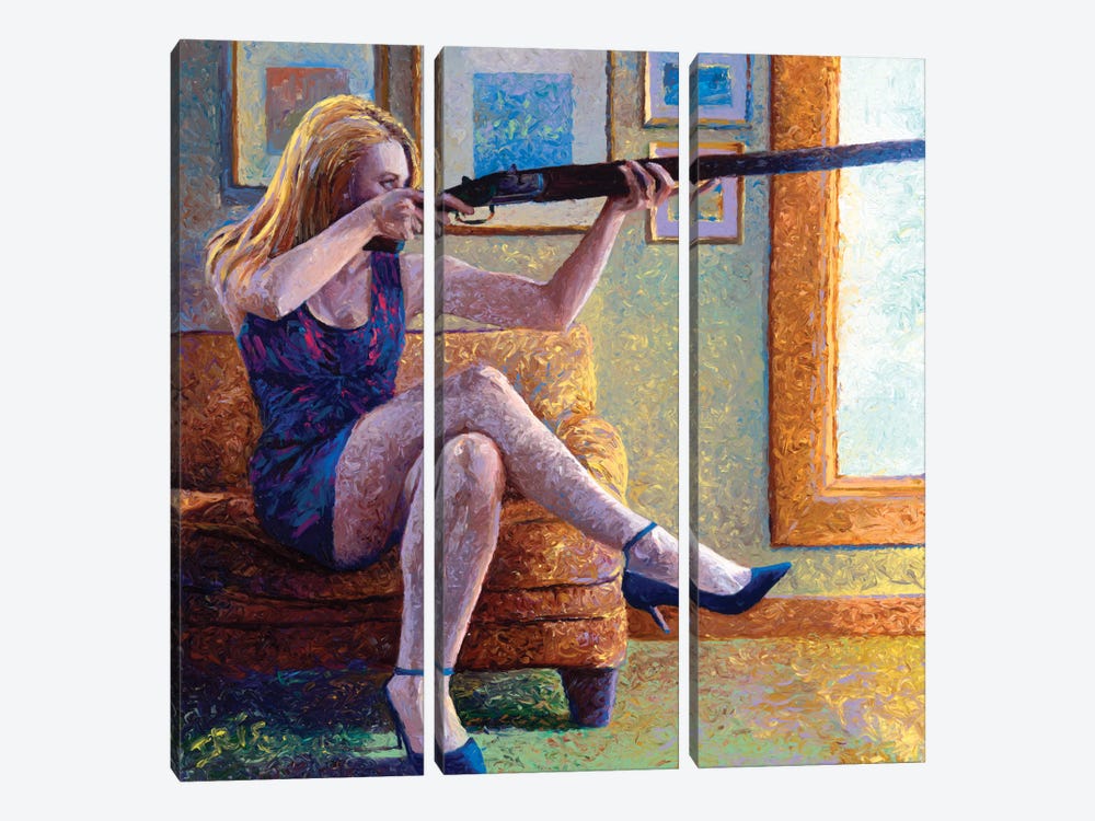 Claire's Gun by Iris Scott 3-piece Canvas Art Print