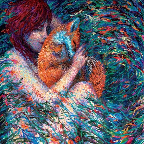 Foxes: Foxglove by Iris Scott