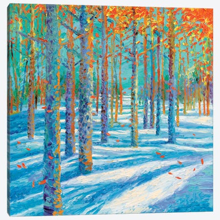 Frosted Fall Canvas Print #IRS153} by Iris Scott Canvas Wall Art