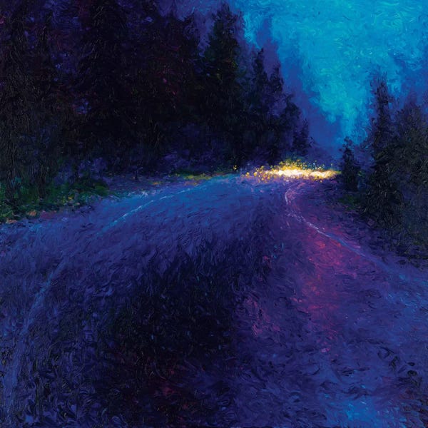 Trails, Paths & Roads: Cobalt Blue Drive by Iris Scott