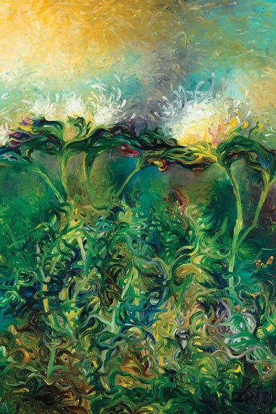 Current Day Impressionism: Artichoke Bloom by Iris Scott