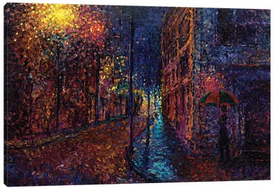 Purple Rain Canvas Art Print - Weather Art
