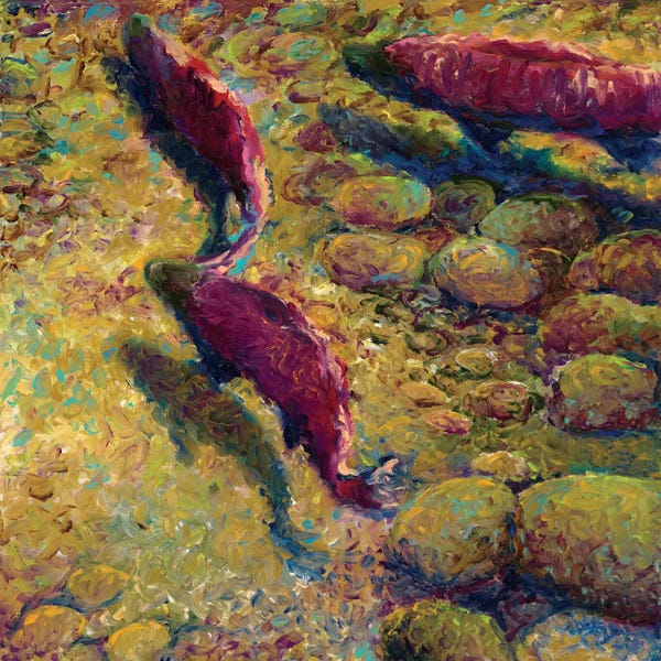 Finger Painting: Cork Creek by Iris Scott