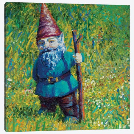 Garden Gnome Canvas Print #IRS179} by Iris Scott Canvas Wall Art