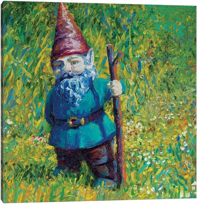 Garden Gnome Canvas Art Print - Gnomes