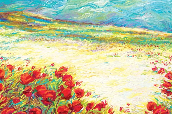 Finger Painting: Spring Snow by Iris Scott