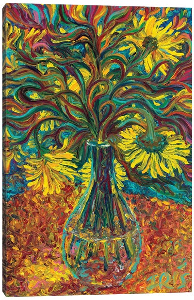 Summer Vodka Canvas Art Print - Van Gogh's Sunflowers Collection