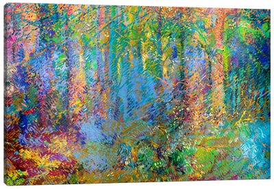 Before The Snow Fell Canvas Art Print - Current Day Impressionism Art