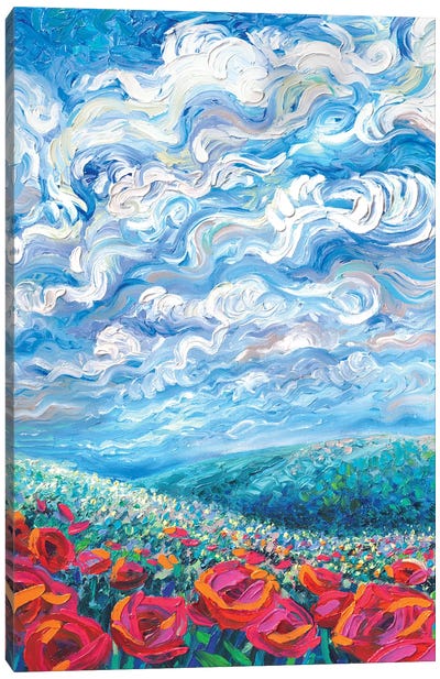Arcadia Canvas Art Print - Gestural Skies