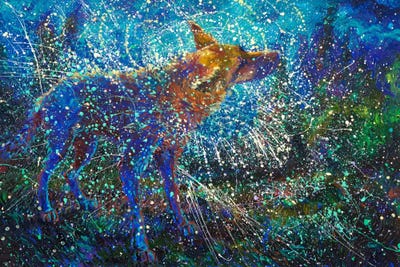 Lobo del Cielo by Iris Scott metal wall art