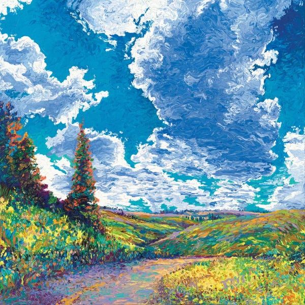 Current Day Impressionism: Edge of Canyon Road by Iris Scott