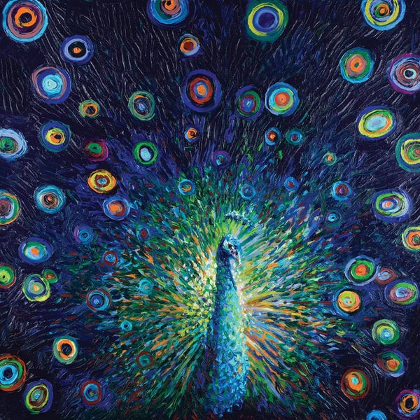 Finger Painting: Plumas de Lunas by Iris Scott