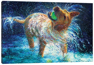 The Juggler Canvas Art Print - Dog Art