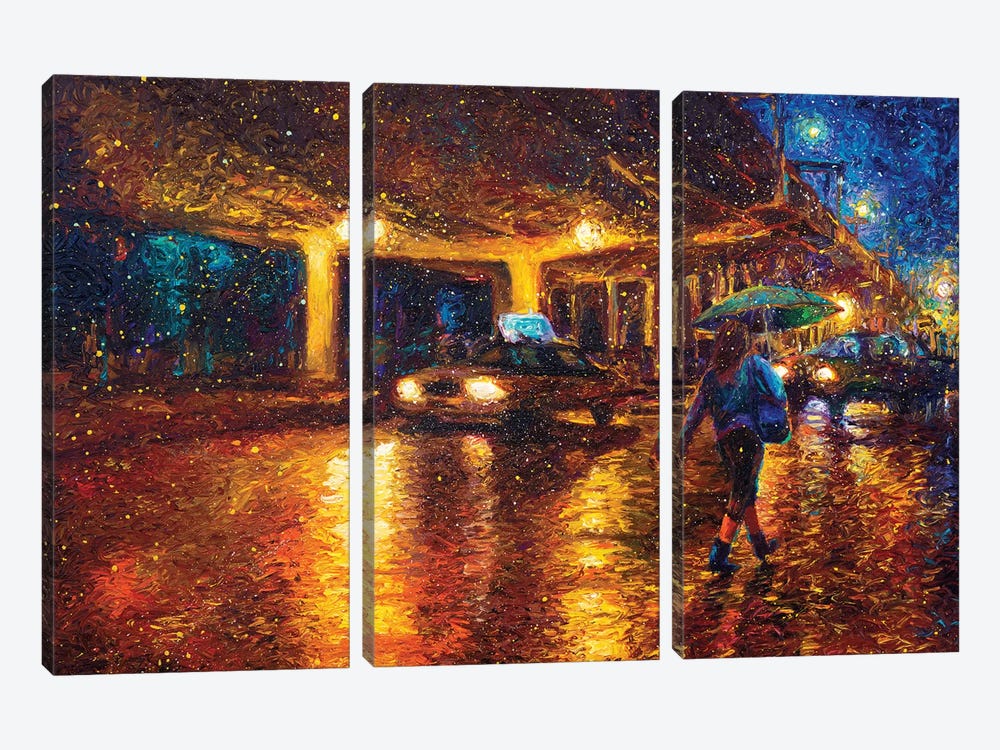 Midnight in Gowanus by Iris Scott 3-piece Canvas Art