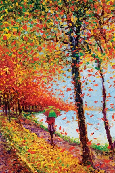 Current Day Impressionism: Emma Walks Lakeview by Iris Scott