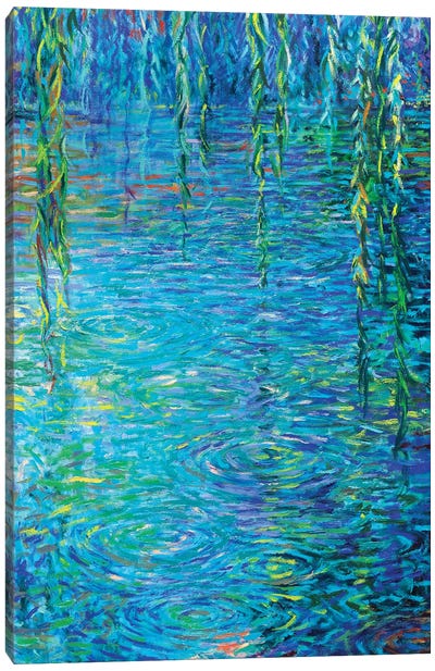 Waxwillow Lagoon III Canvas Art Print - Water Close-Up Art
