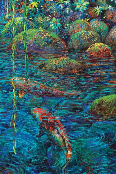 Fish: Waxwillow Lagoon IV by Iris Scott