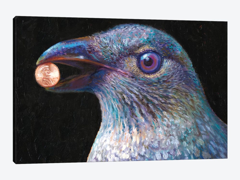 Bower Bird by Iris Scott 1-piece Canvas Art Print