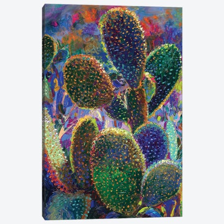 Cactus Nocturnus Canvas Print #IRS267} by Iris Scott Canvas Art Print