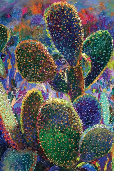 Textured Florals: Cactus Nocturnus by Iris Scott