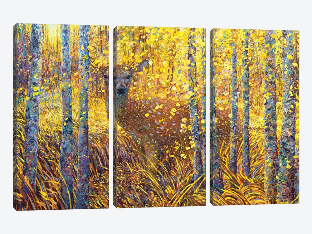 Deer Demure by Iris Scott 3-piece Canvas Print