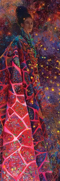 Panoramic Vertical: Fuchsia Shamanka by Iris Scott