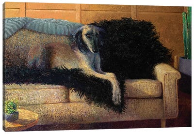 Madam Saluki Canvas Art Print - Iris Scott - Shakin' Dogs