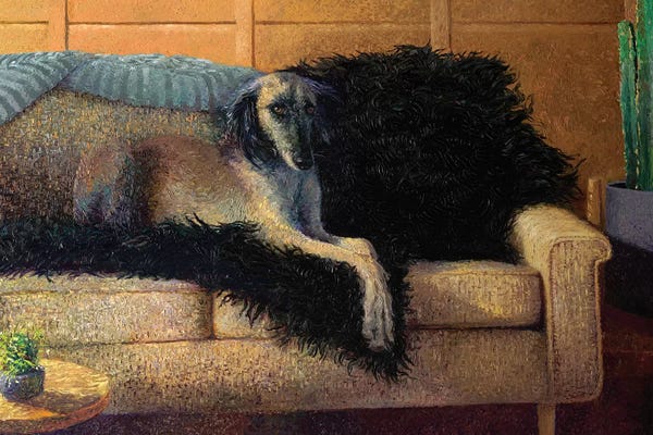 The Modern Man's Best Friend: Madam Saluki by Iris Scott