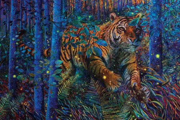 Tigers: Tiger Fire Smaller by Iris Scott