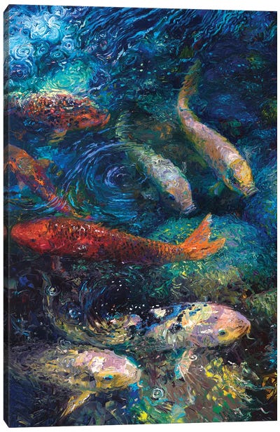 Carpe Diem Canvas Art Print - Fish Art