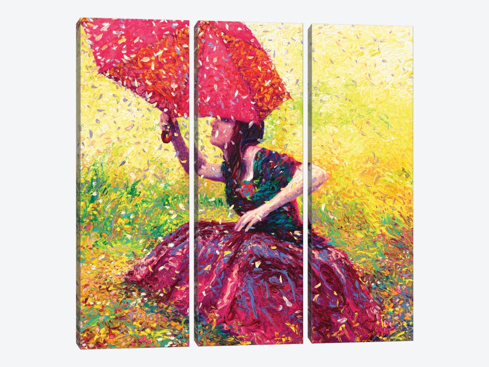 Apple Blossom Rain 3-piece Art Print