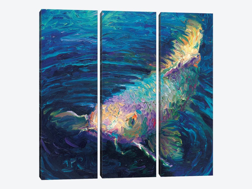 In A Small Pond by Iris Scott 3-piece Canvas Wall Art