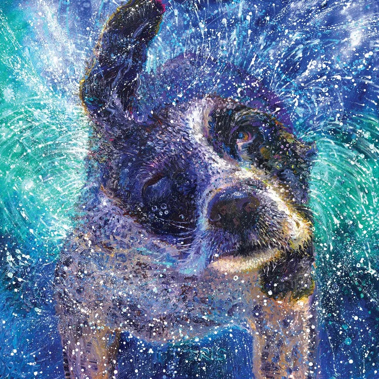 Spinning Spaniel by Iris Scott wall art