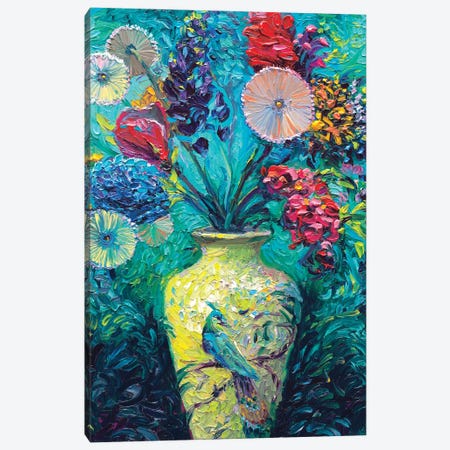 Aquarian Bloom Canvas Print #IRS320} by Iris Scott Canvas Art Print