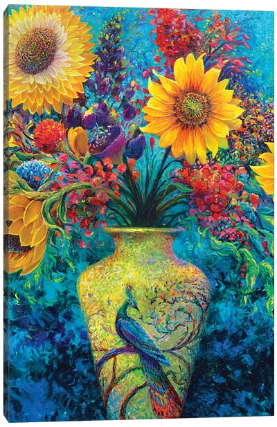 Inflorescense Canvas Art Print - Sunflower Art