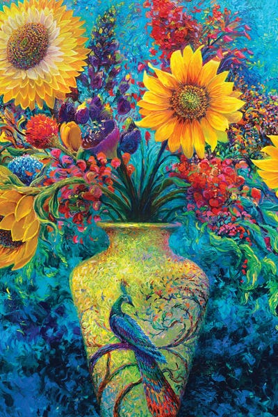 Large Floral & Botanical Art - Canvas Prints: Inflorescense by Iris Scott