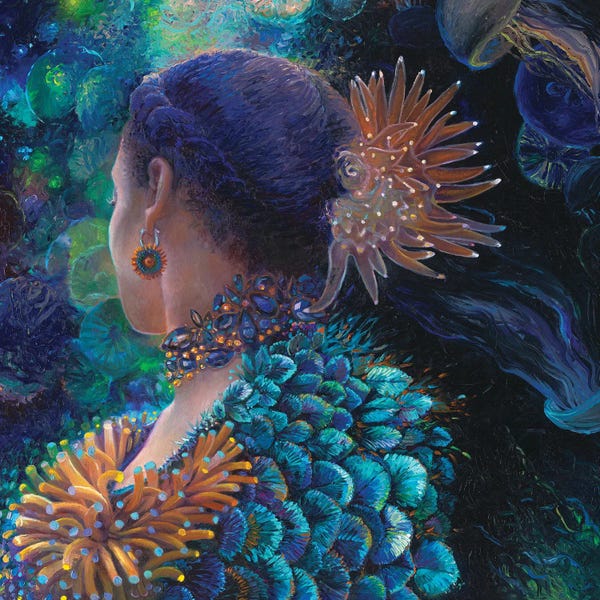 Finger Painting: Lady Anemone by Iris Scott