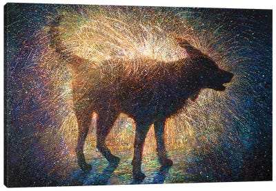 Lunar Eclipse Canvas Art Print - Iris Scott - Shakin' Dogs