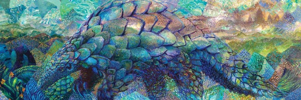 Finger Painting: Pangolin Sky by Iris Scott