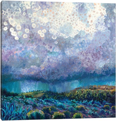 Storm Cells Canvas Art Print - Hill & Hillside Art