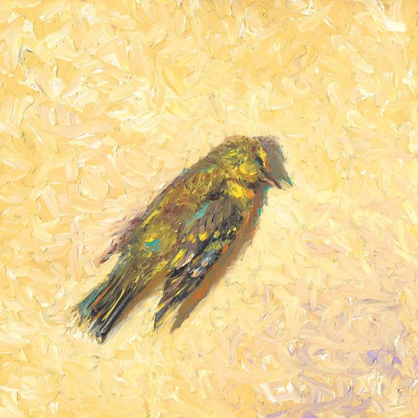 Finger Painting: The Goldfinch by Iris Scott