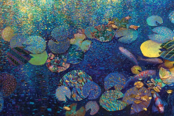 Lilies: Under The Koi Quilt by Iris Scott